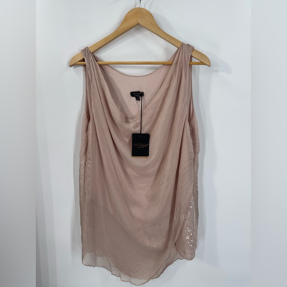 Trend H New Silk Drape Top